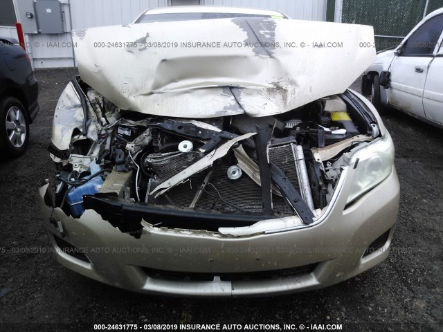 4T4BF3EK1AR047908 - 2010 TOYOTA CAMRY SE/LE/XLE GOLD photo 6