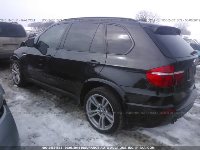 5YMGY0C59ALK25104 - 2010 BMW X5 M BLACK photo 3