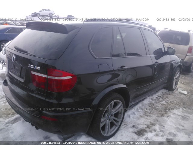 5YMGY0C59ALK25104 - 2010 BMW X5 M BLACK photo 4