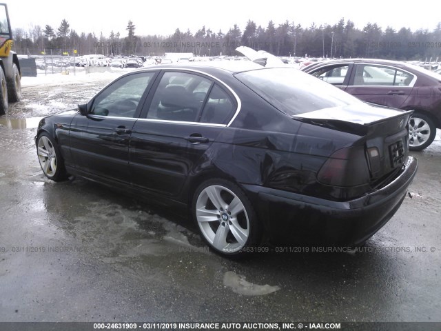 WBAEV53494KM06448 - 2004 BMW 330 I BLACK photo 3