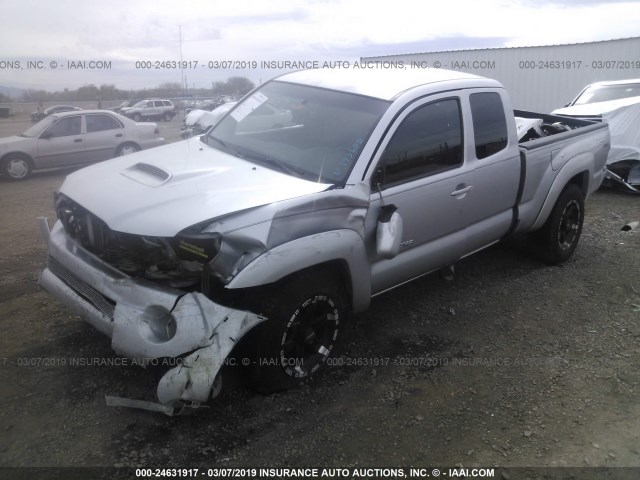 5TETU62N26Z193600 - 2006 TOYOTA TACOMA PRERUNNER ACCESS CAB SILVER photo 2