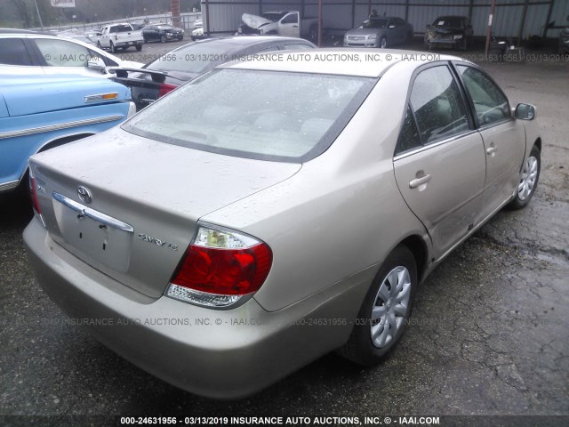 4T1BE32K76U717342 - 2006 TOYOTA CAMRY LE/XLE/SE TAN photo 4