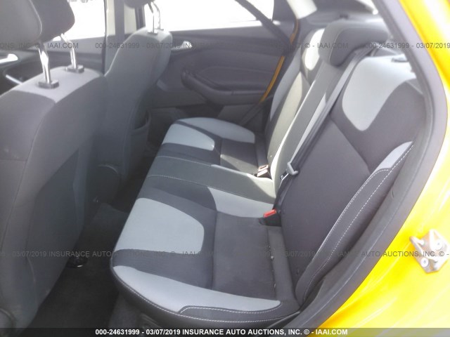 1FAHP3F29CL283578 - 2012 FORD FOCUS SE YELLOW photo 8