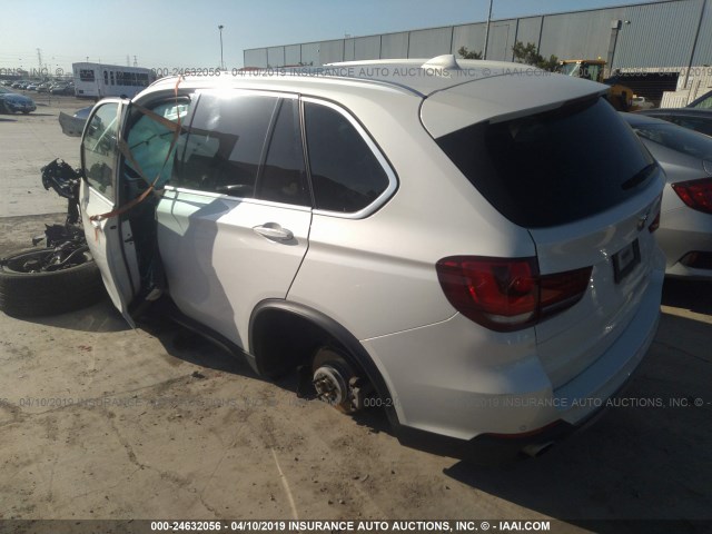 5UXKR0C33H0V69732 - 2017 BMW X5 XDRIVE35I WHITE photo 3