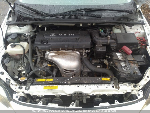 JTKDE177250006345 - 2005 TOYOTA SCION TC თეთრი ფოტო 10
