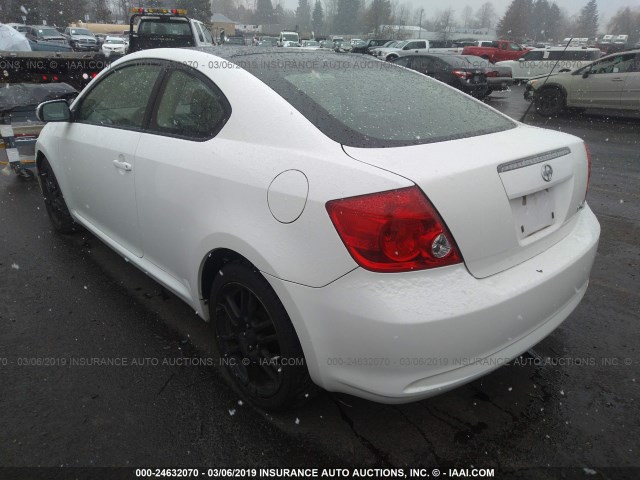 JTKDE177250006345 - 2005 TOYOTA SCION TC თეთრი ფოტო 3