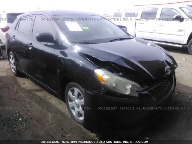 2T1KU40E49C060348 - 2009 TOYOTA COROLLA MATRIX  BLACK photo 1
