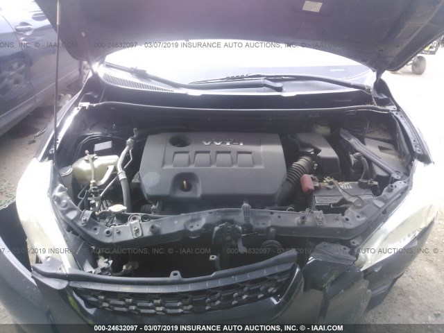 2T1KU40E49C060348 - 2009 TOYOTA COROLLA MATRIX  BLACK photo 10