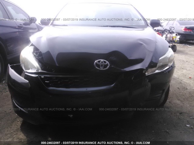 2T1KU40E49C060348 - 2009 TOYOTA COROLLA MATRIX  BLACK photo 6
