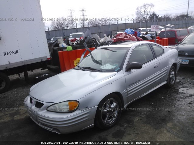 1G2NF12E22C281064 - 2002 PONTIAC GRAND AM SE1 SILVER photo 2