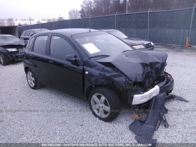 KL1TG66646B534808 - 2006 CHEVROLET AVEO LT BLACK photo 1