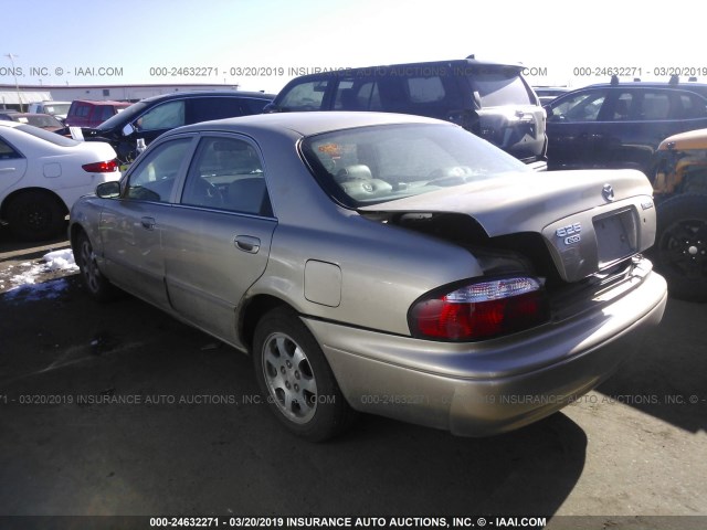 1YVGF22C515230454 - 2001 MAZDA 626 ES/LX GOLD photo 3