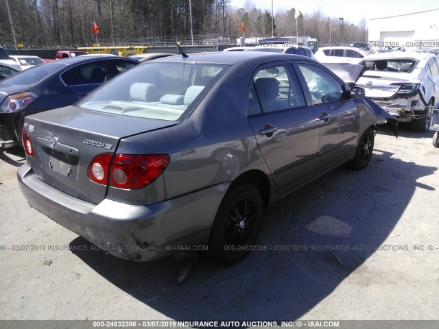 1NXBR32E68Z027860 - 2008 TOYOTA COROLLA CE/LE/S GRAY photo 4