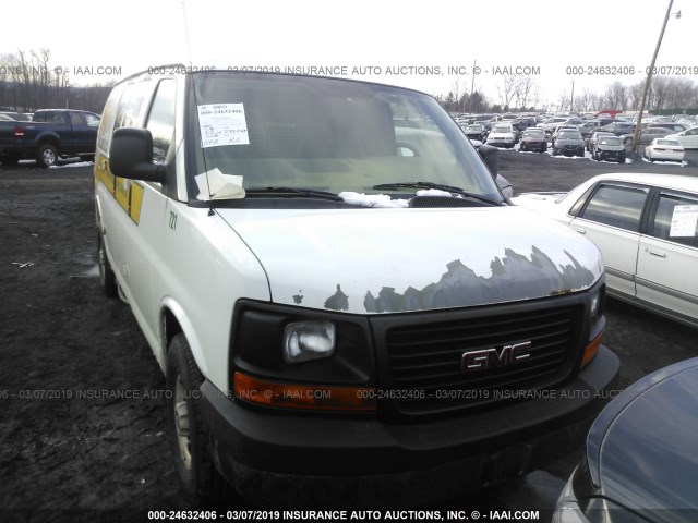 1GTGG25C181109873 - 2008 GMC SAVANA G2500 WHITE photo 6