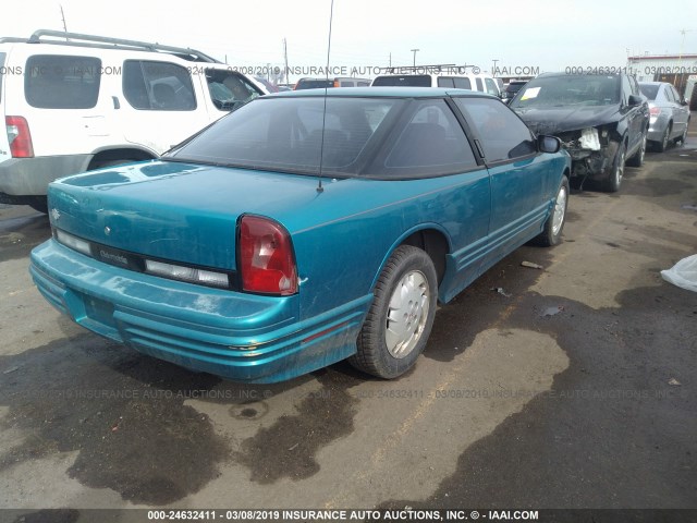 1G3WH15M3RD372264 - 1994 OLDSMOBILE CUTLASS SUPREME S TEAL photo 4
