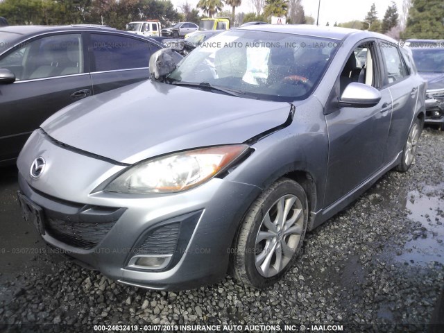 JM1BL1H69A1341617 - 2010 MAZDA 3 S GRAY photo 2