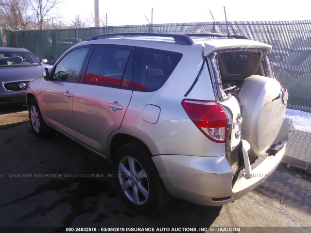 JTMBK31V576014949 - 2007 TOYOTA RAV4 LIMITED GOLD photo 3