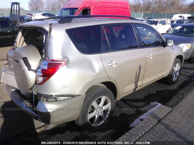 JTMBK31V576014949 - 2007 TOYOTA RAV4 LIMITED GOLD photo 4