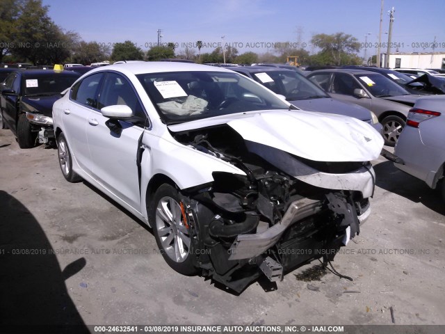 1C3CCCAB9FN711086 - 2015 CHRYSLER 200 LIMITED WHITE photo 1