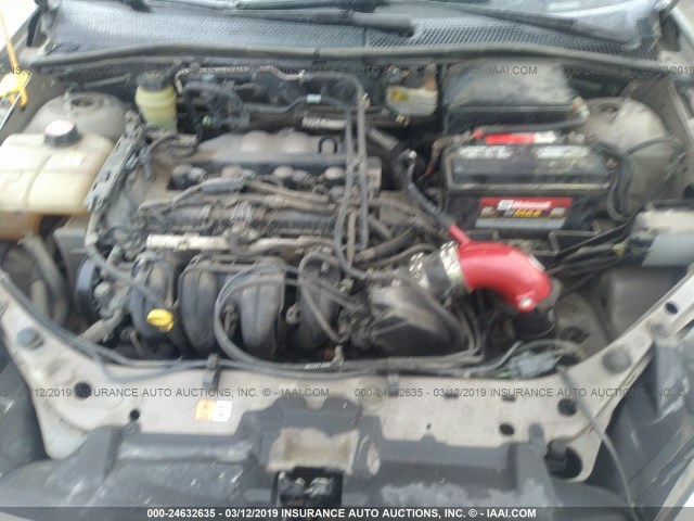 1FAFP34N45W183118 - 2005 FORD FOCUS ZX4 TAN photo 10