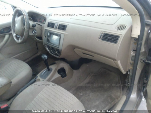 1FAFP34N45W183118 - 2005 FORD FOCUS ZX4 TAN photo 5