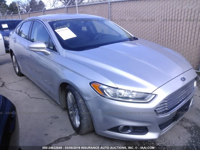 3FA6P0LU8FR295478 - 2015 FORD FUSION SE HYBRID SILVER photo 1