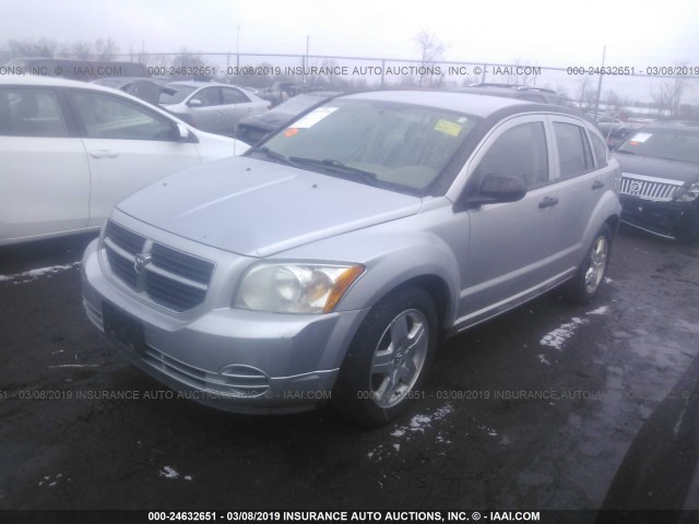 1B3HB48B18D757442 - 2008 DODGE CALIBER SXT SILVER photo 2