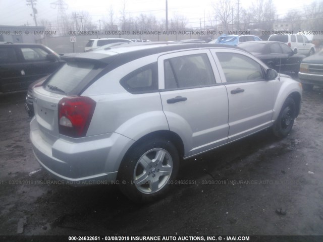 1B3HB48B18D757442 - 2008 DODGE CALIBER SXT SILVER photo 4