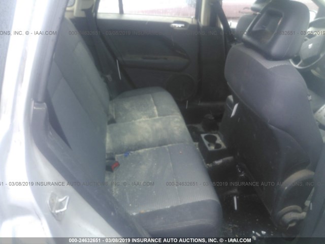 1B3HB48B18D757442 - 2008 DODGE CALIBER SXT SILVER photo 8