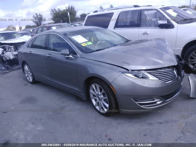 3LN6L2LU3GR600562 - 2016 LINCOLN MKZ HYBRID GRAY photo 1