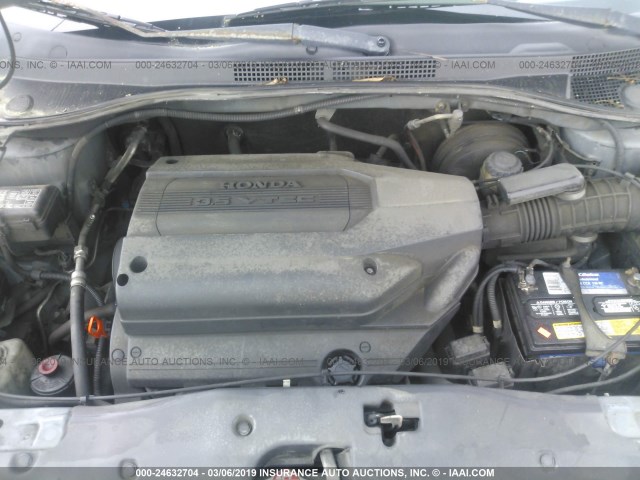 2HKRL18932H560544 - 2002 HONDA ODYSSEY EXL GRAY photo 10