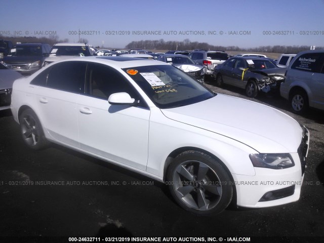 WAUFFAFL7BN023620 - 2011 AUDI A4 PREMIUM PLUS WHITE photo 1