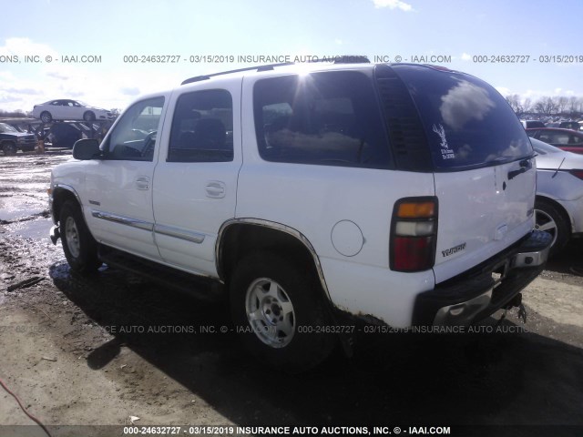 1GKEK13Z64J282309 - 2004 GMC YUKON WHITE photo 3