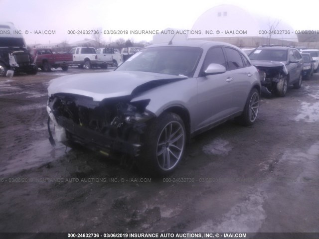 JNRBS08W23X401573 - 2003 INFINITI FX45 SILVER photo 2