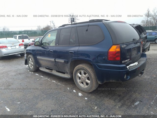 1GKDT13S822466363 - 2002 GMC ENVOY BLUE photo 3