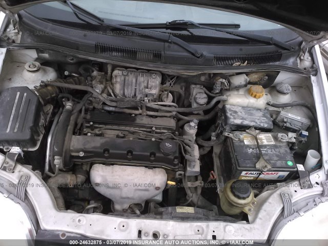 KL1TD56616B534669 - 2006 CHEVROLET AVEO LS WHITE photo 10
