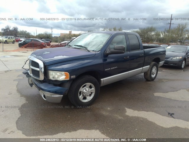 3D7KA28D53G763727 - 2003 DODGE RAM 2500 ST/SLT Dark Blue photo 2