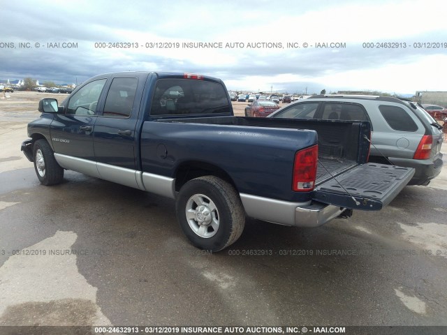 3D7KA28D53G763727 - 2003 DODGE RAM 2500 ST/SLT Dark Blue photo 3