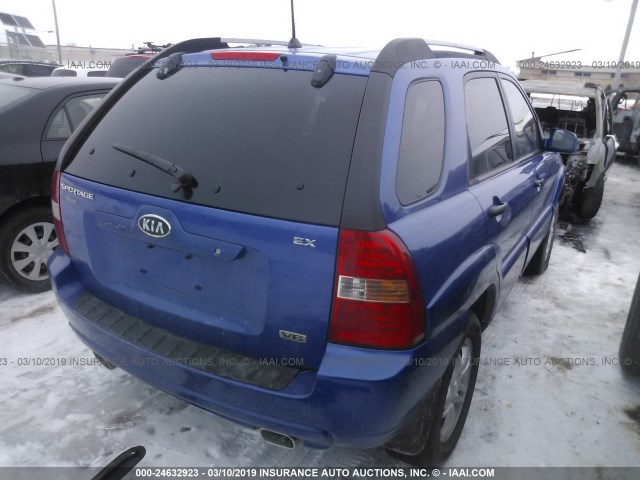 KNDJF723667182743 - 2006 KIA NEW SPORTAGE  BLUE photo 4