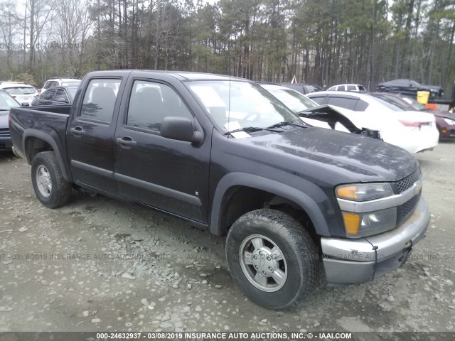 1GCDT136568285366 - 2006 CHEVROLET COLORADO BLACK photo 1