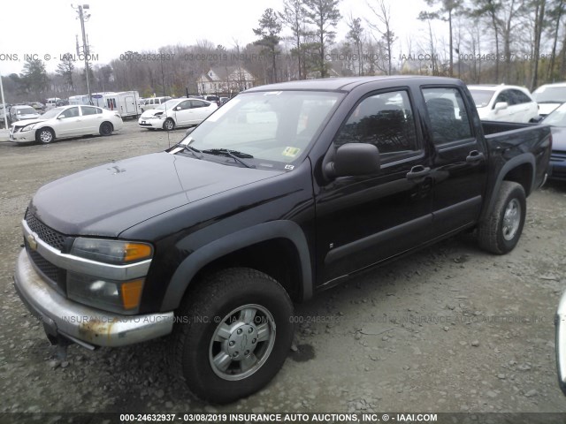 1GCDT136568285366 - 2006 CHEVROLET COLORADO BLACK photo 2