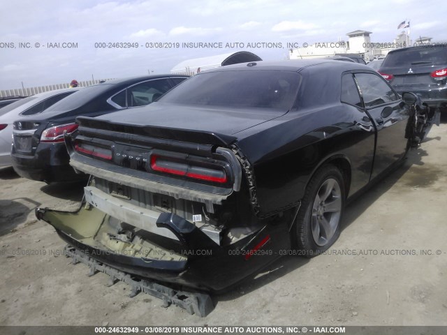 2C3CDZAG2FH783865 - 2015 DODGE CHALLENGER SXT BLACK photo 4