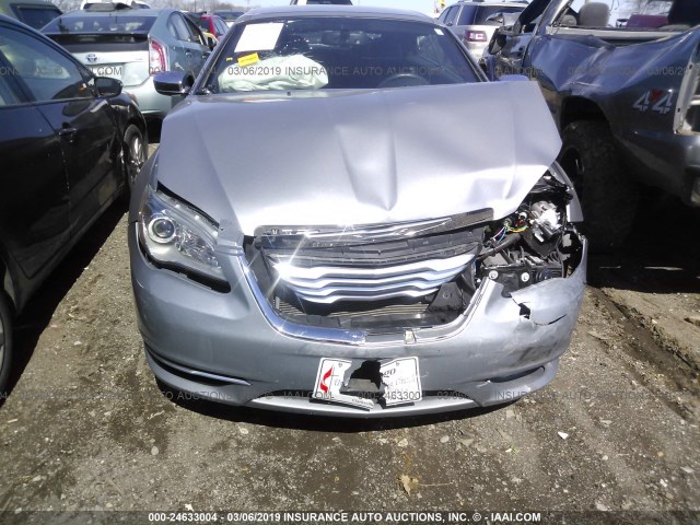 1C3BCBFG8DN571023 - 2013 CHRYSLER 200 LIMITED GRAY photo 6