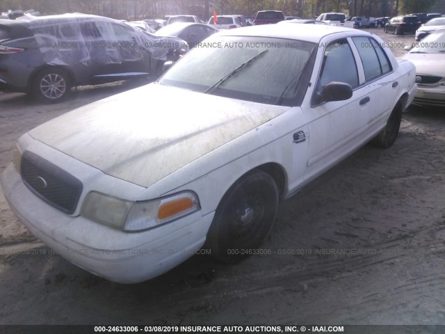 2FAFP71W02X160276 - 2002 FORD CROWN VICTORIA POLICE INTERCEPTOR WHITE photo 2