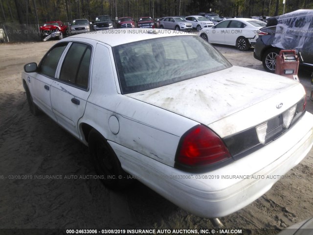 2FAFP71W02X160276 - 2002 FORD CROWN VICTORIA POLICE INTERCEPTOR WHITE photo 3