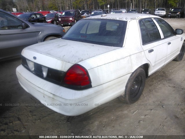 2FAFP71W02X160276 - 2002 FORD CROWN VICTORIA POLICE INTERCEPTOR WHITE photo 4