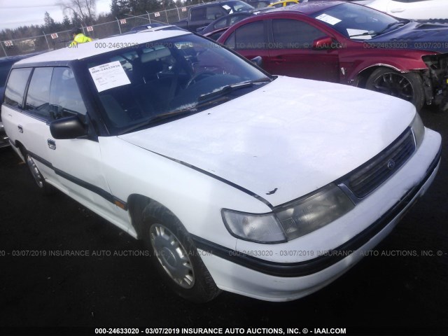 4S3BJ6324N7924025 - 1992 SUBARU LEGACY L WHITE photo 1