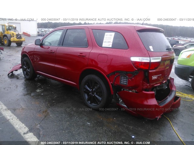 1C4RDHAG6DC696776 - 2013 DODGE DURANGO SXT RED photo 3