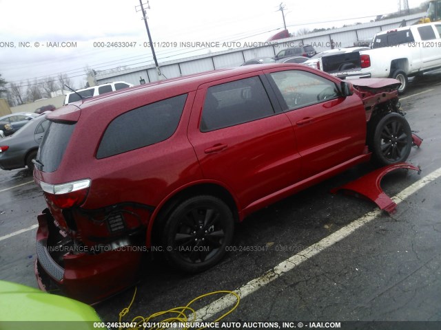 1C4RDHAG6DC696776 - 2013 DODGE DURANGO SXT RED photo 4