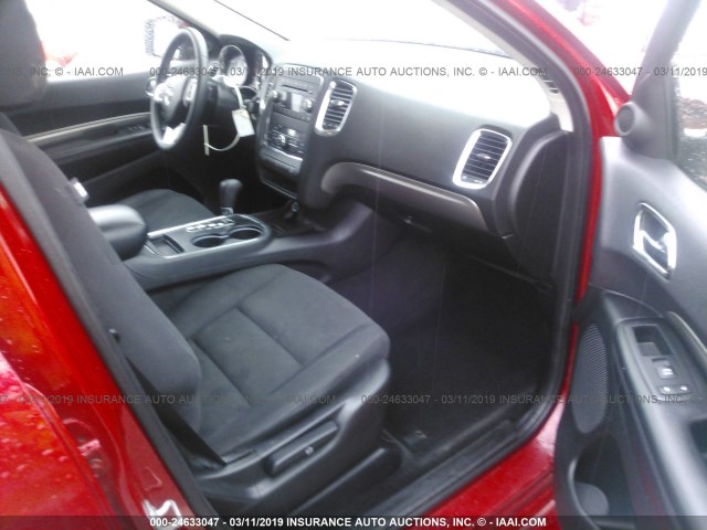 1C4RDHAG6DC696776 - 2013 DODGE DURANGO SXT RED photo 5